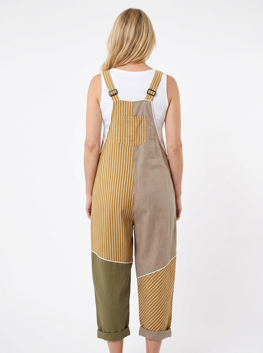 Comfortable Printed Overalls