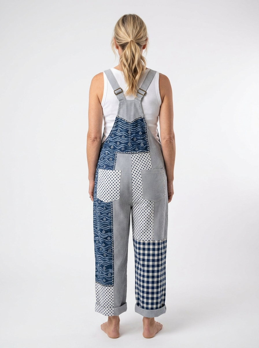 Comfortable Printed Overalls