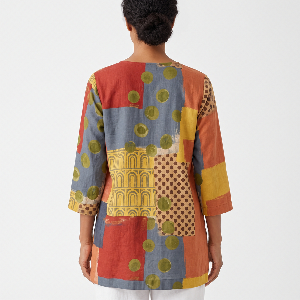 Lucie | Long Blouse with V-Neck