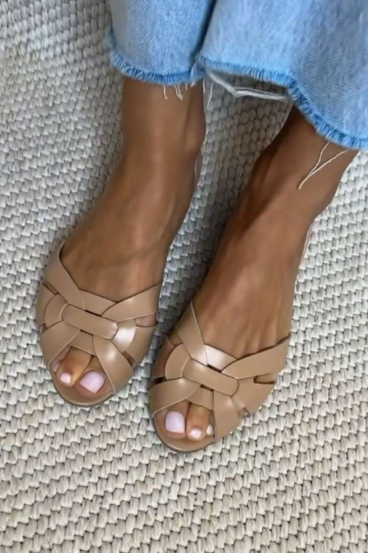 Serafina™ | Natural Braided Sandals