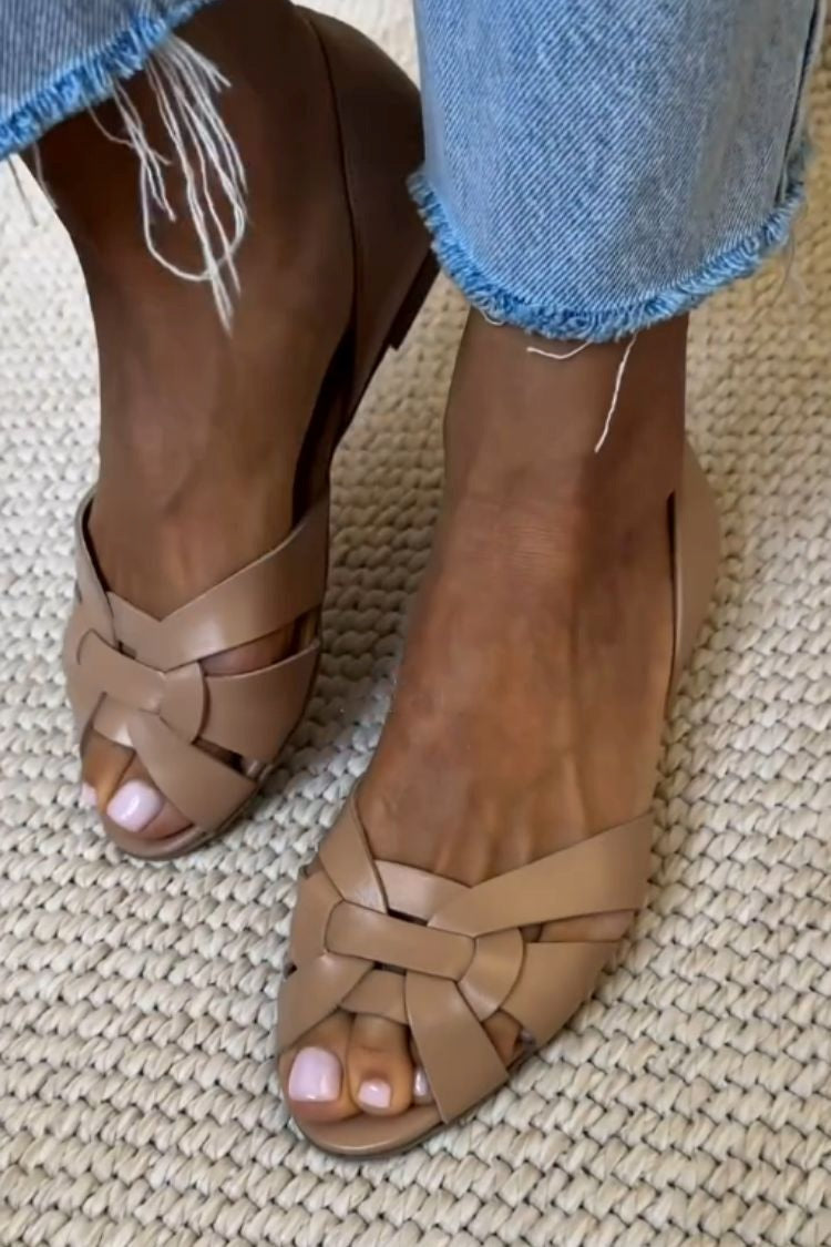 Serafina™ | Natural Braided Sandals
