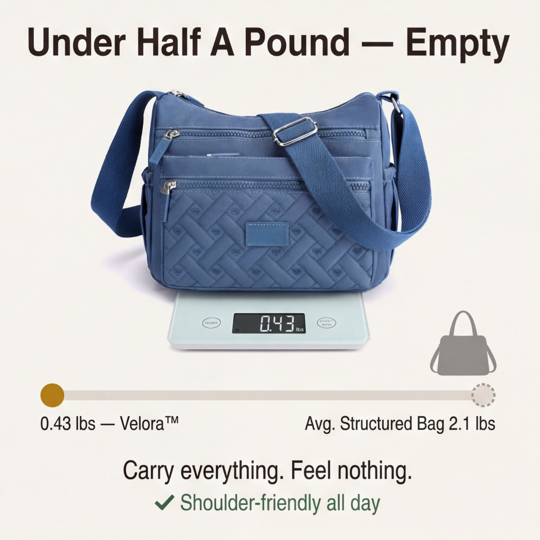 Velora – Lightweight Quilted Crossbody Bag