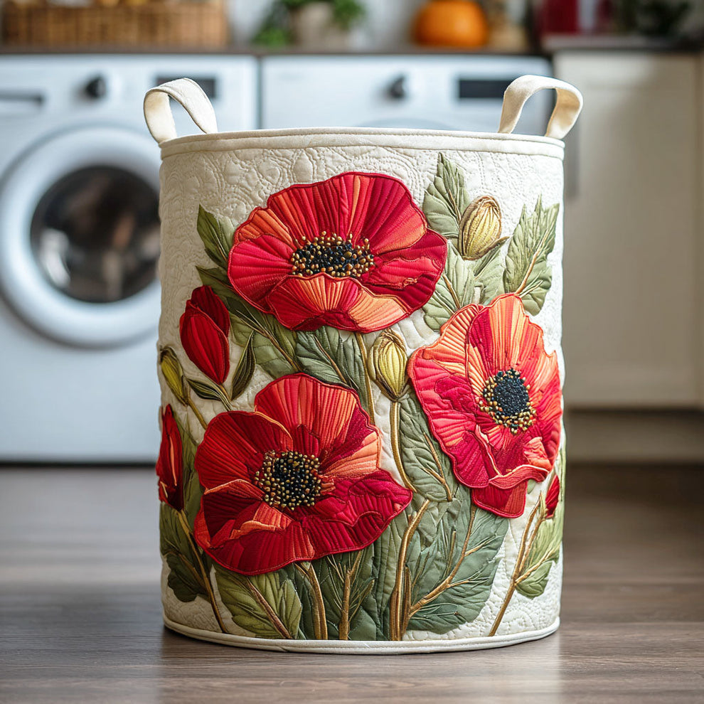 RUBY | SCARLET POPPY DREAM LAUNDRY BASKET – Halston Berry