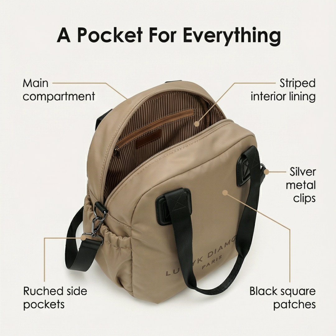 Carryvé 3 in 1 Convertible Nylon Backpack
