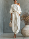 Bianca | One-Shoulder Two-Piece Set