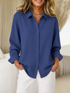 Ainsley™ | Casual Loose Fit Collared Blouse