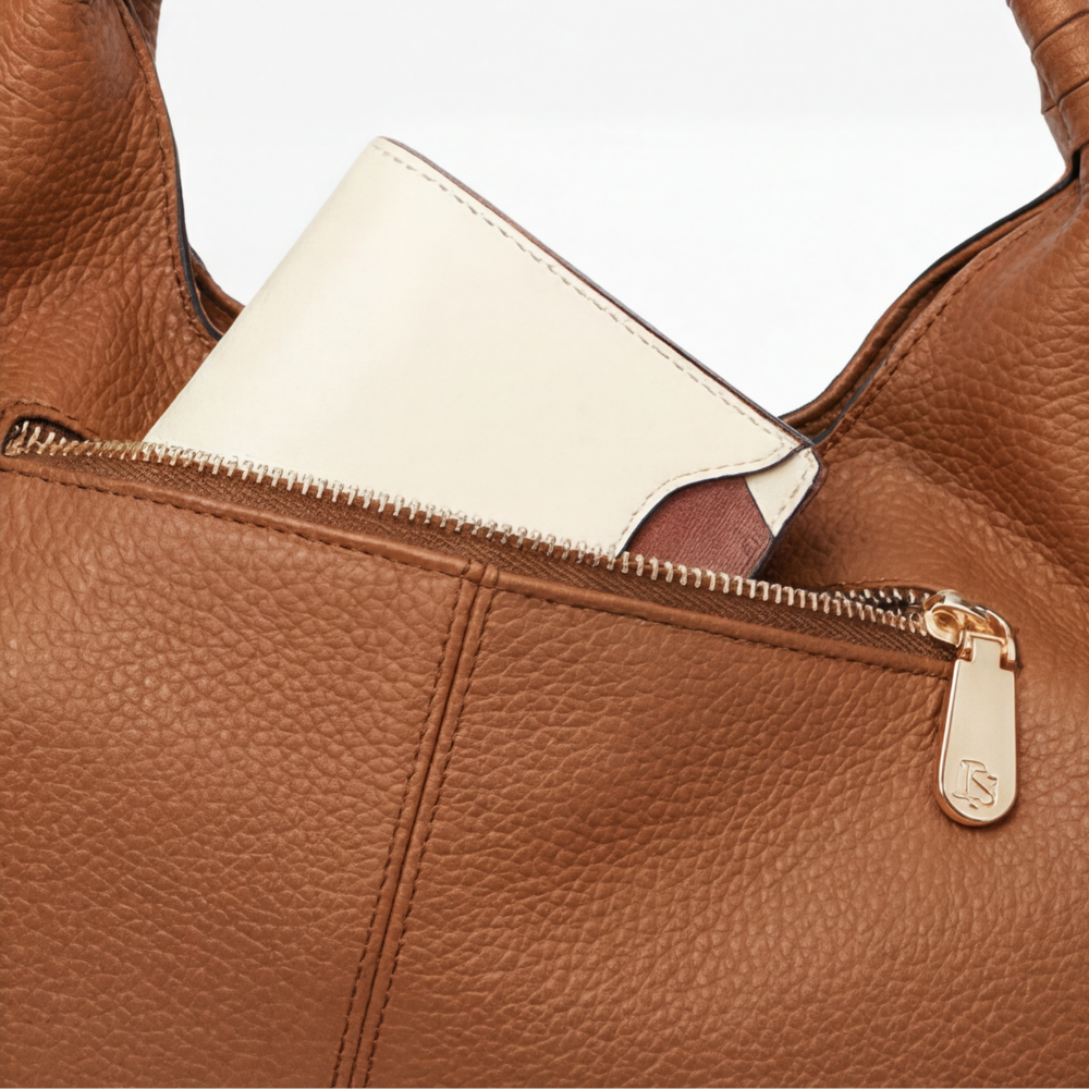 Carrina Soft Leather Everyday Hobo Bag