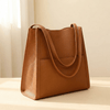 Solenne – Soft Leather Shoulder Tote