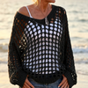 Covena – Women's breezy crochet knit layering top