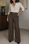 Nolamere – Wide-Leg High-Waisted Dress Trousers