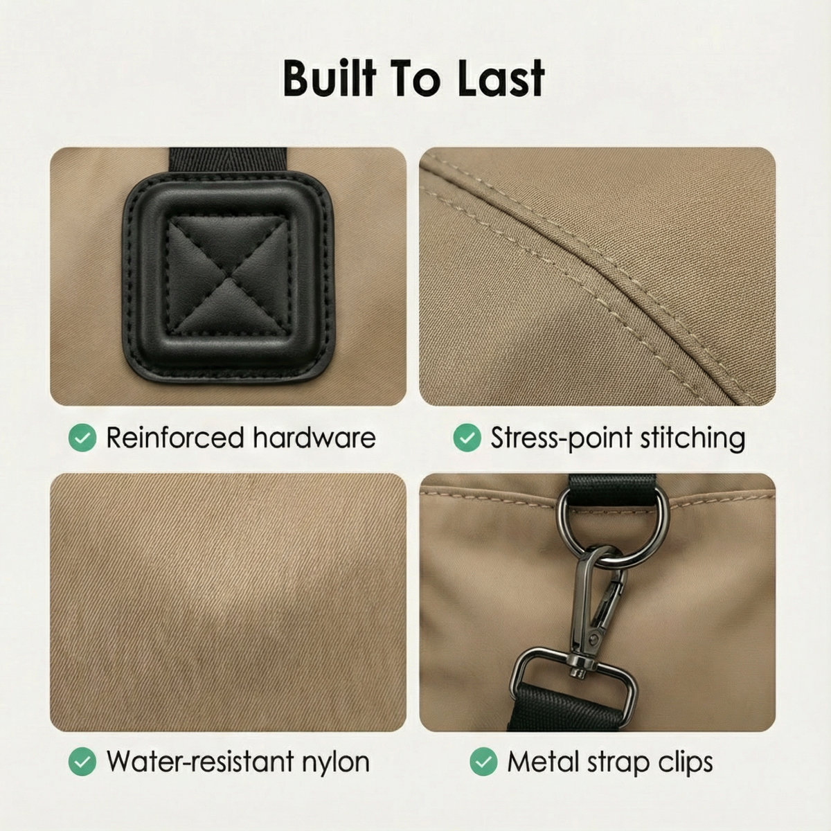 Carryvé 3 in 1 Convertible Nylon Backpack