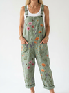 Comfortable Printed Overalls