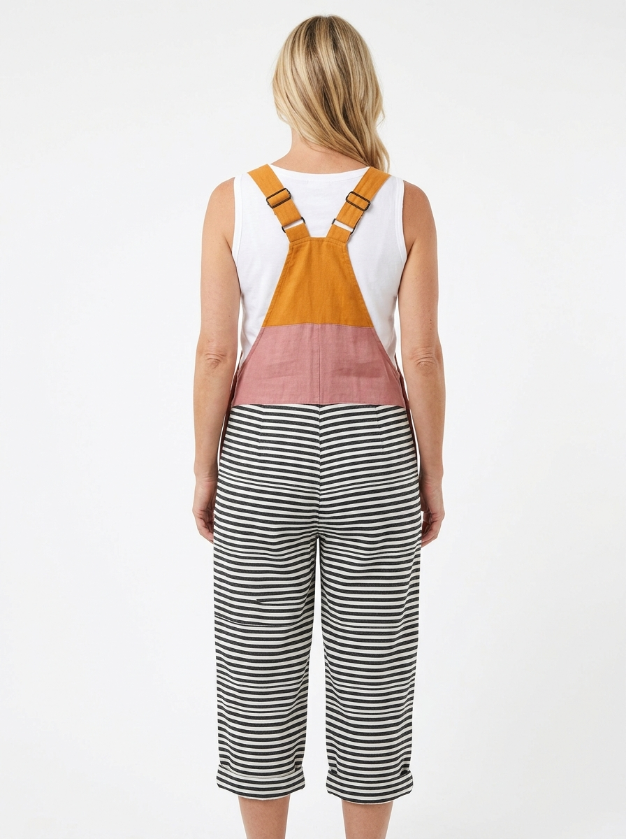 Comfortable Printed Overalls