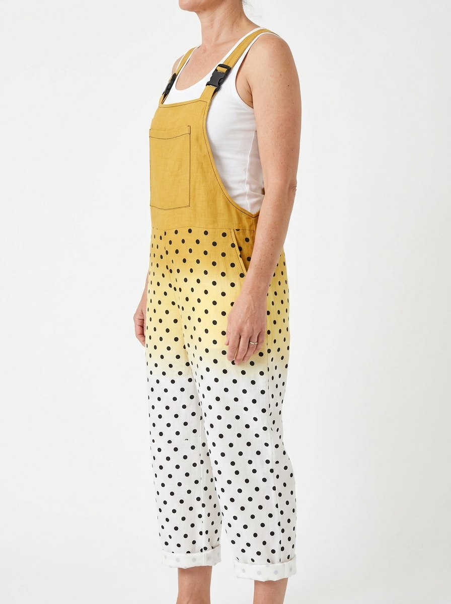 Comfortable Printed Overalls