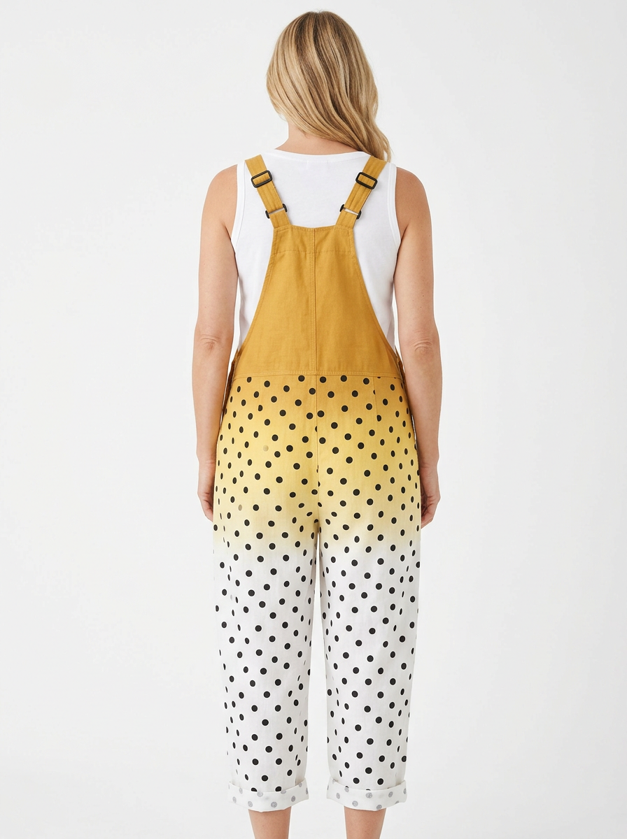 Comfortable Printed Overalls
