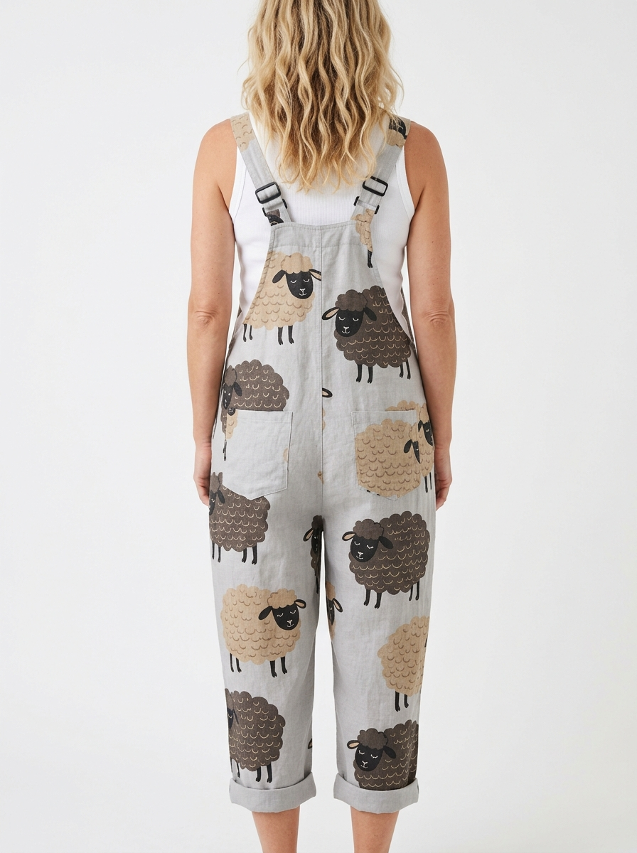 Comfortable Printed Overall