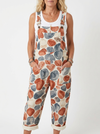 Comfortable Printed Overalls
