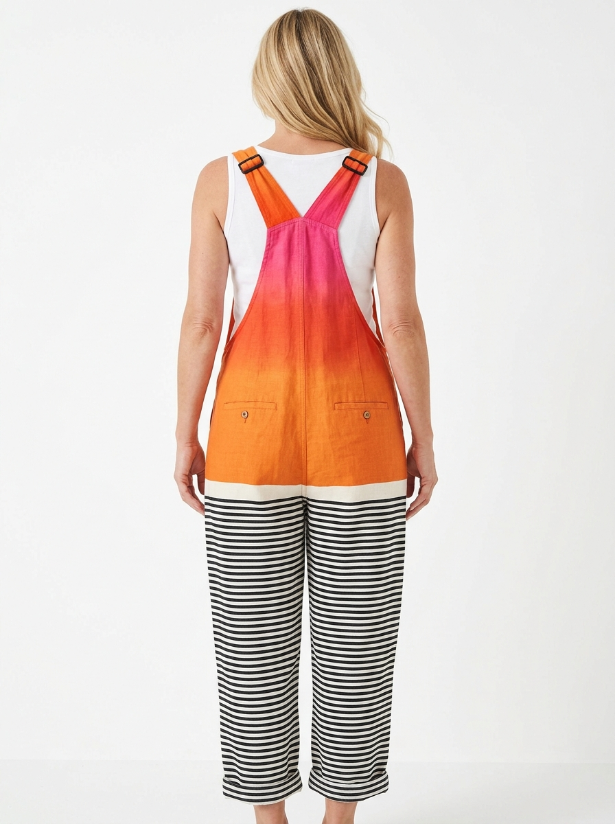 Comfortable Printed Overalls