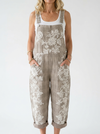 Comfortable Printed Overalls