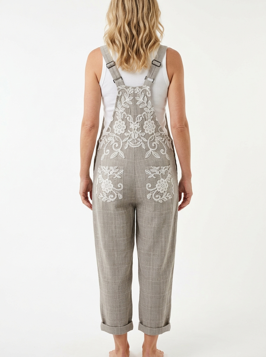 Comfortable Printed Overalls