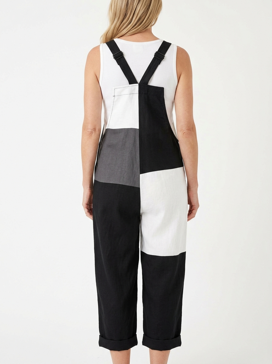 Comfortable Printed Overalls
