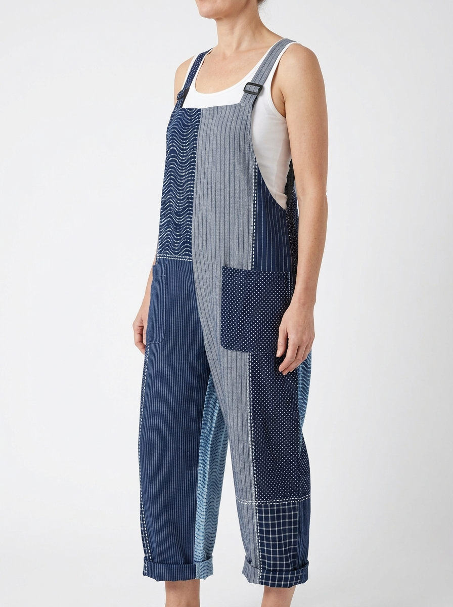 Comfortable Printed Overalls