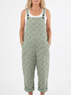 Comfortable Printed Overalls