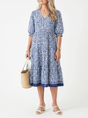 Ellie | Graceful V-Neck Floral Dress