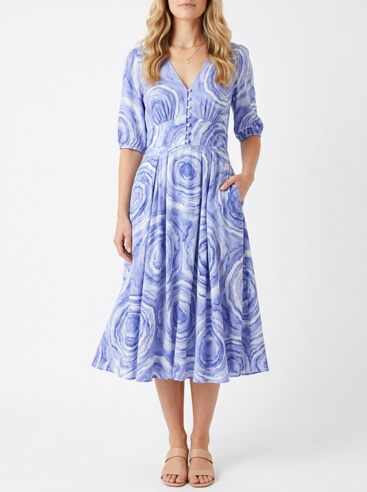 Evelyn | Graceful Midi Dress With Pockets