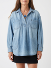Emilia | Chic V-Neck Denim Tunic Top