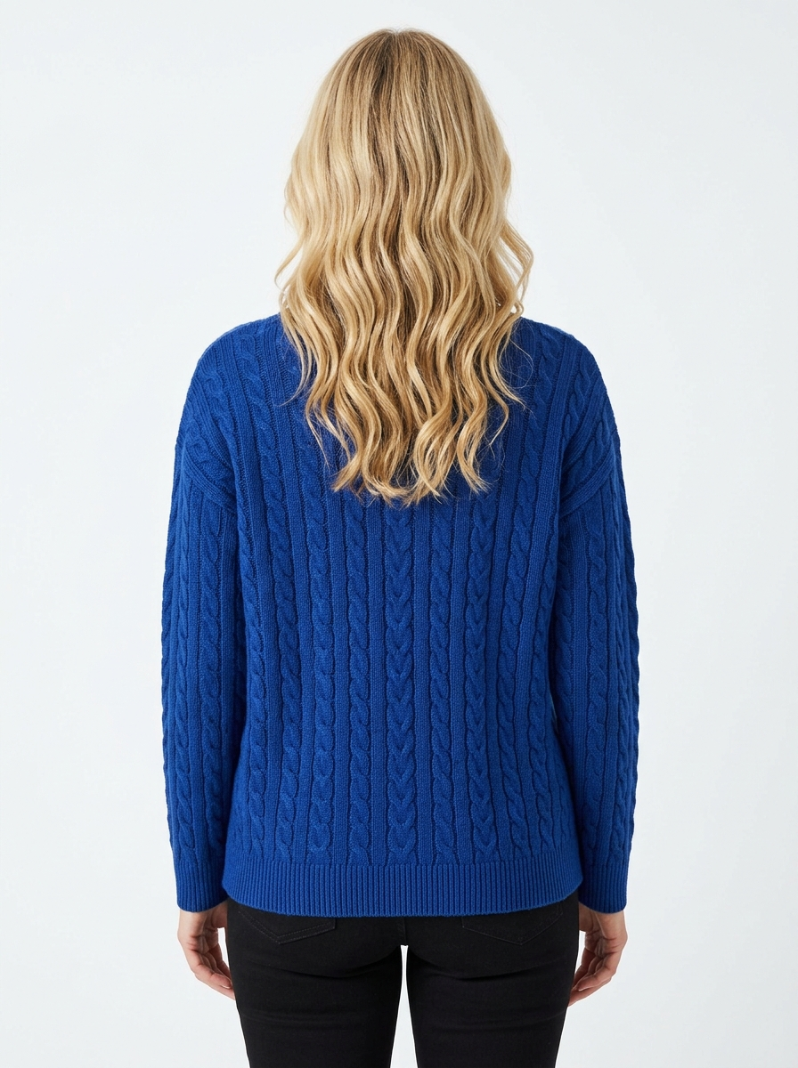 Willow | Classic Cable Zip Sweater