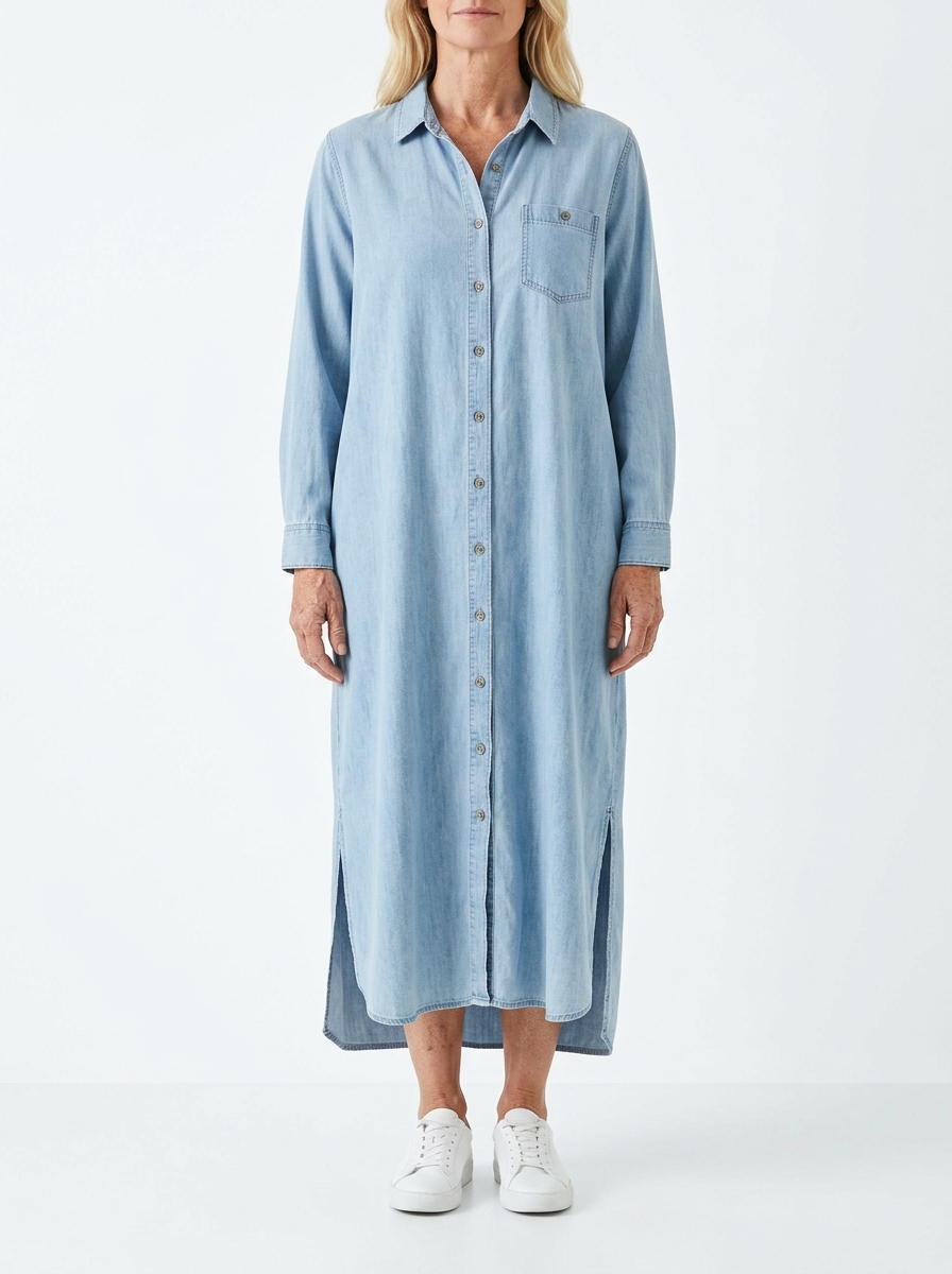 Adeline | Denim Shirt Dress