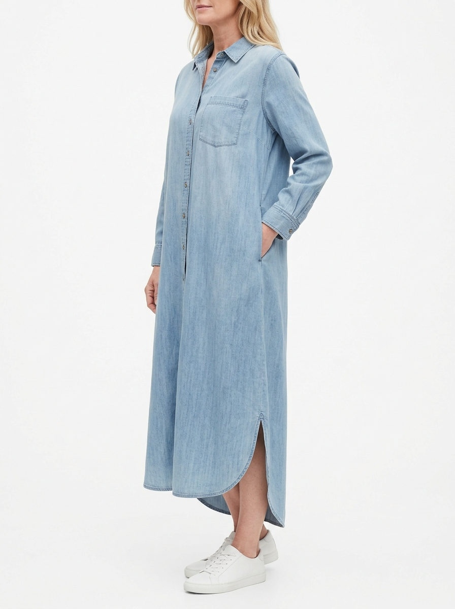 Adeline | Denim Shirt Dress