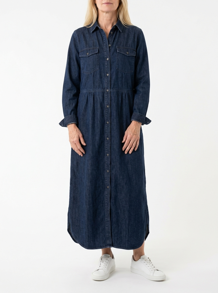Adeline | Denim Shirt Dress