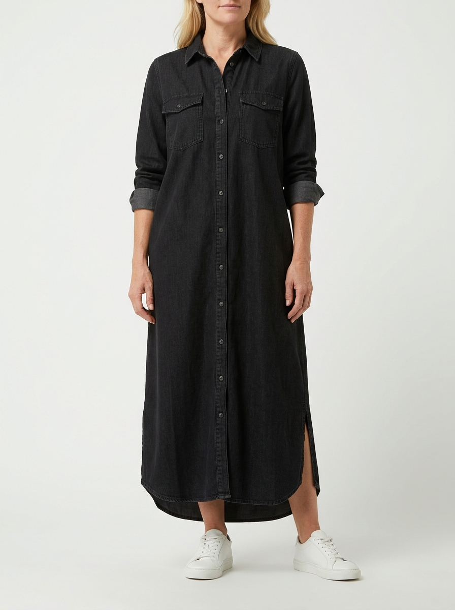 Adeline | Denim Shirt Dress