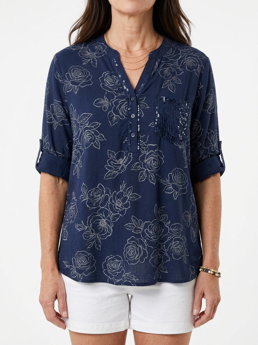 Camila | Elegant Blouse with Pocket