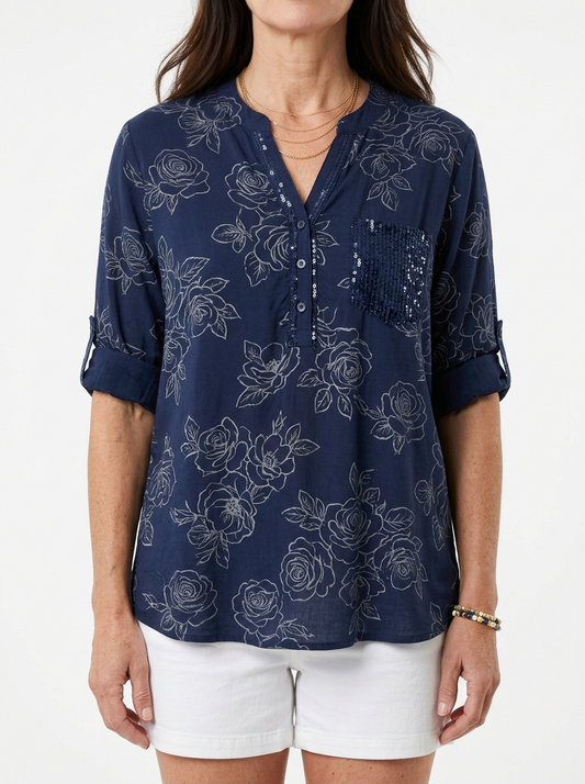 Camila | Elegant Blouse with Pocket