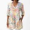 Pauline | Long Blouse with V-Neck