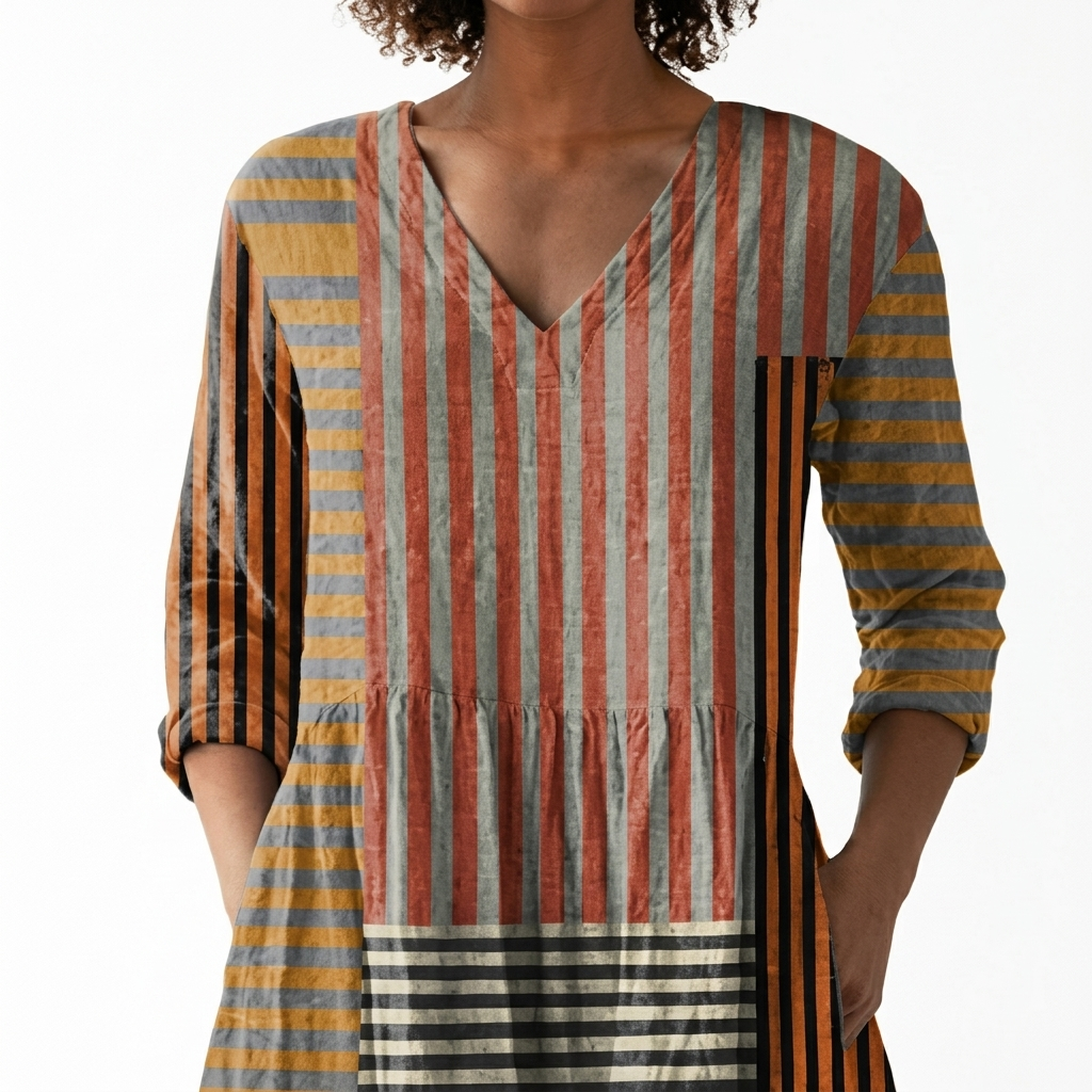 Cordelia | Long Blouse with V-Neck
