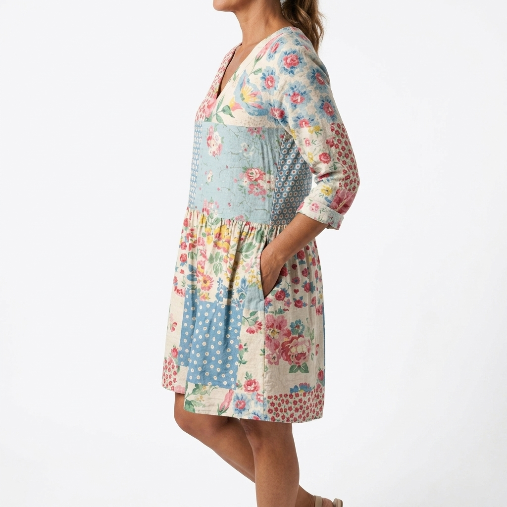 Estelle | Long Blouse with V-Neck