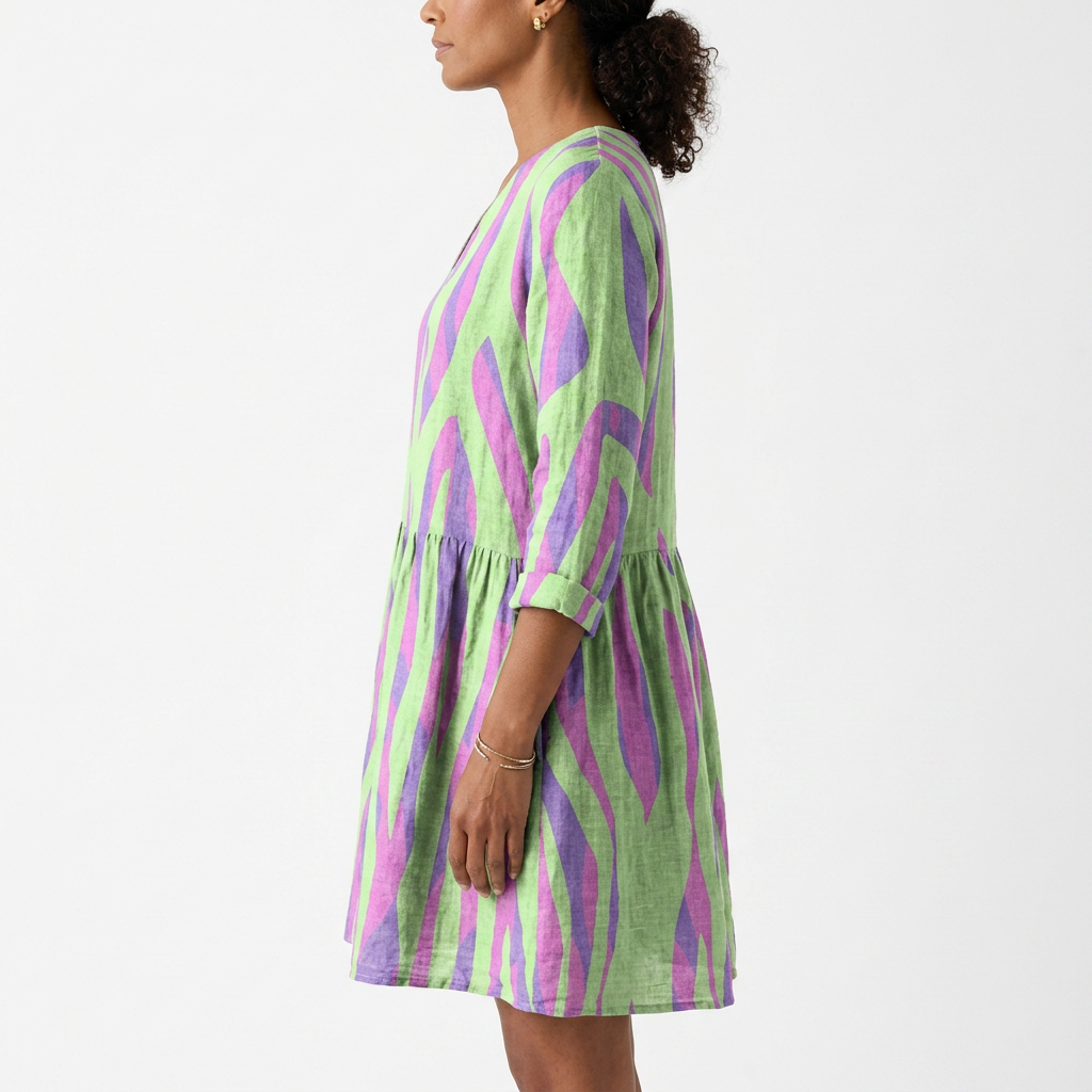 Oceane | Long Blouse with V-Neck