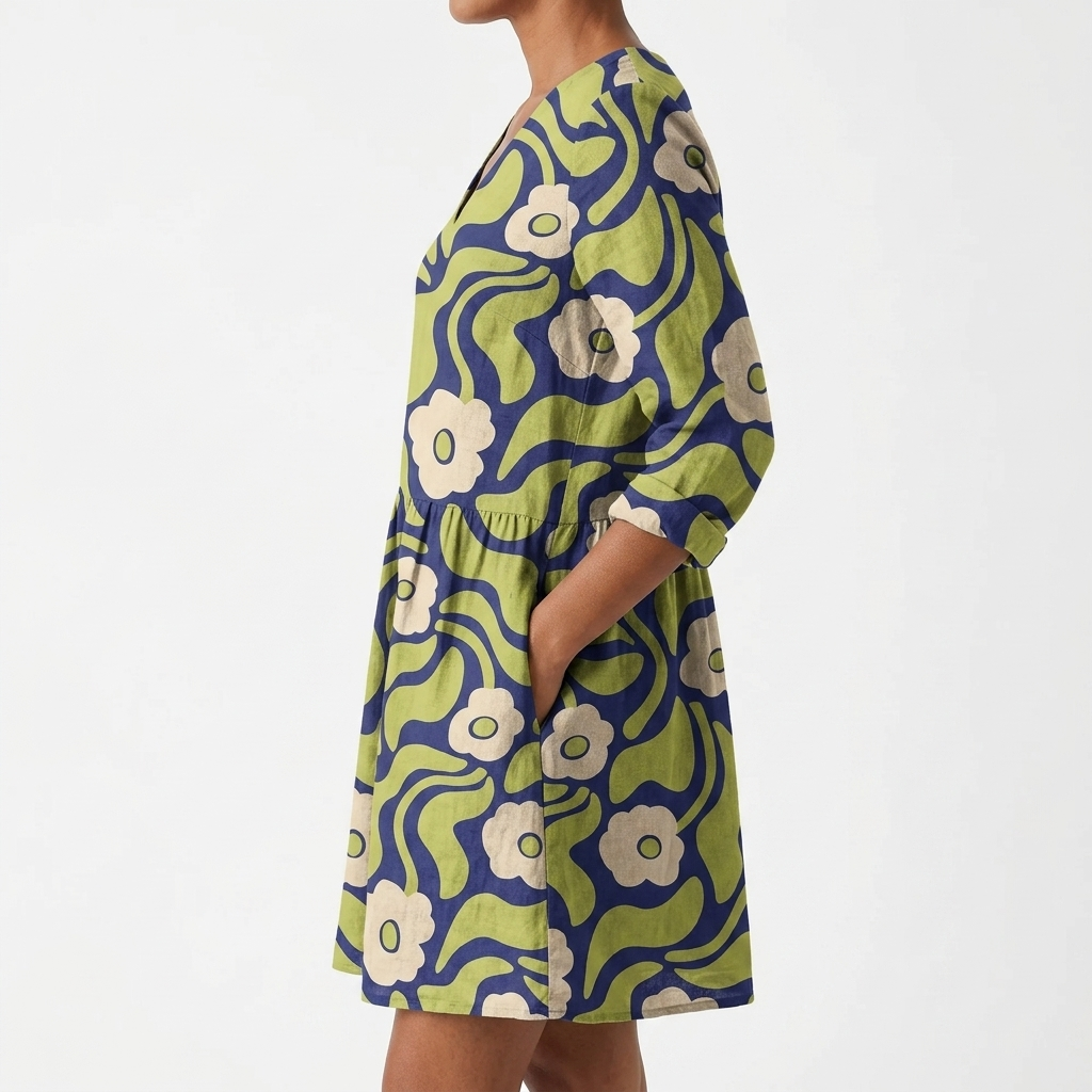 Elodie | Long Blouse with V-Neck