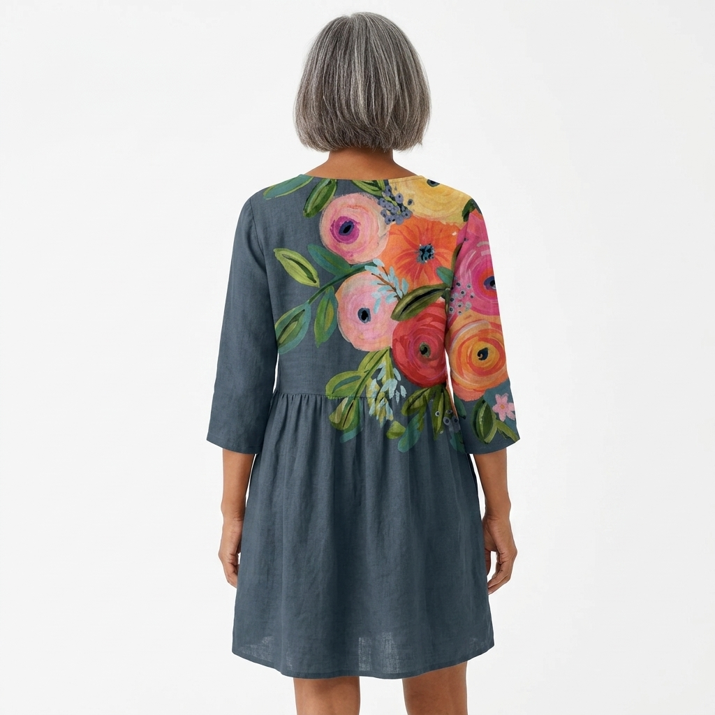 Genevieve | Long Blouse with V-Neck