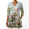 Marguerite | Long Blouse with V-Neck
