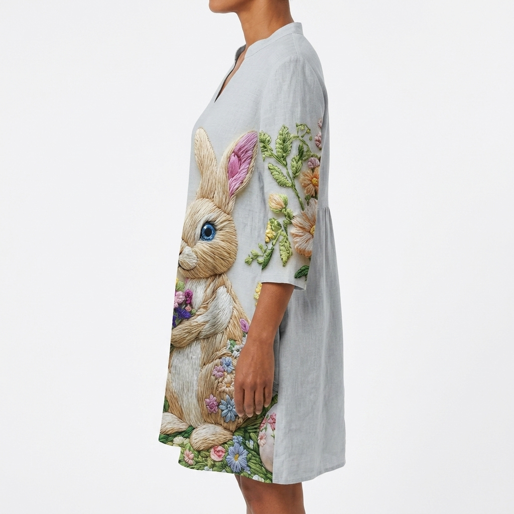 Marguerite | Long Blouse with V-Neck