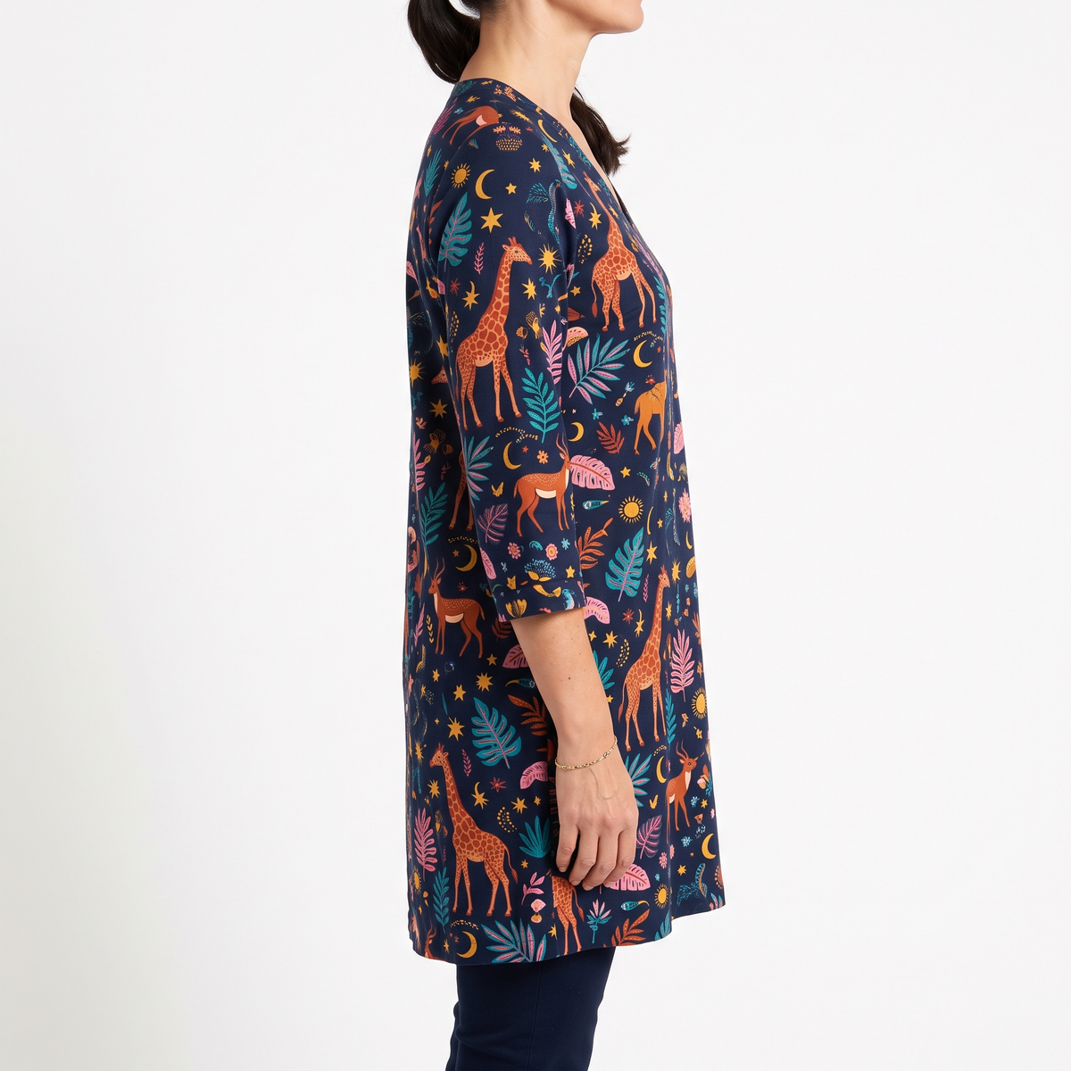 Adeline | Long Blouse with V-Neck