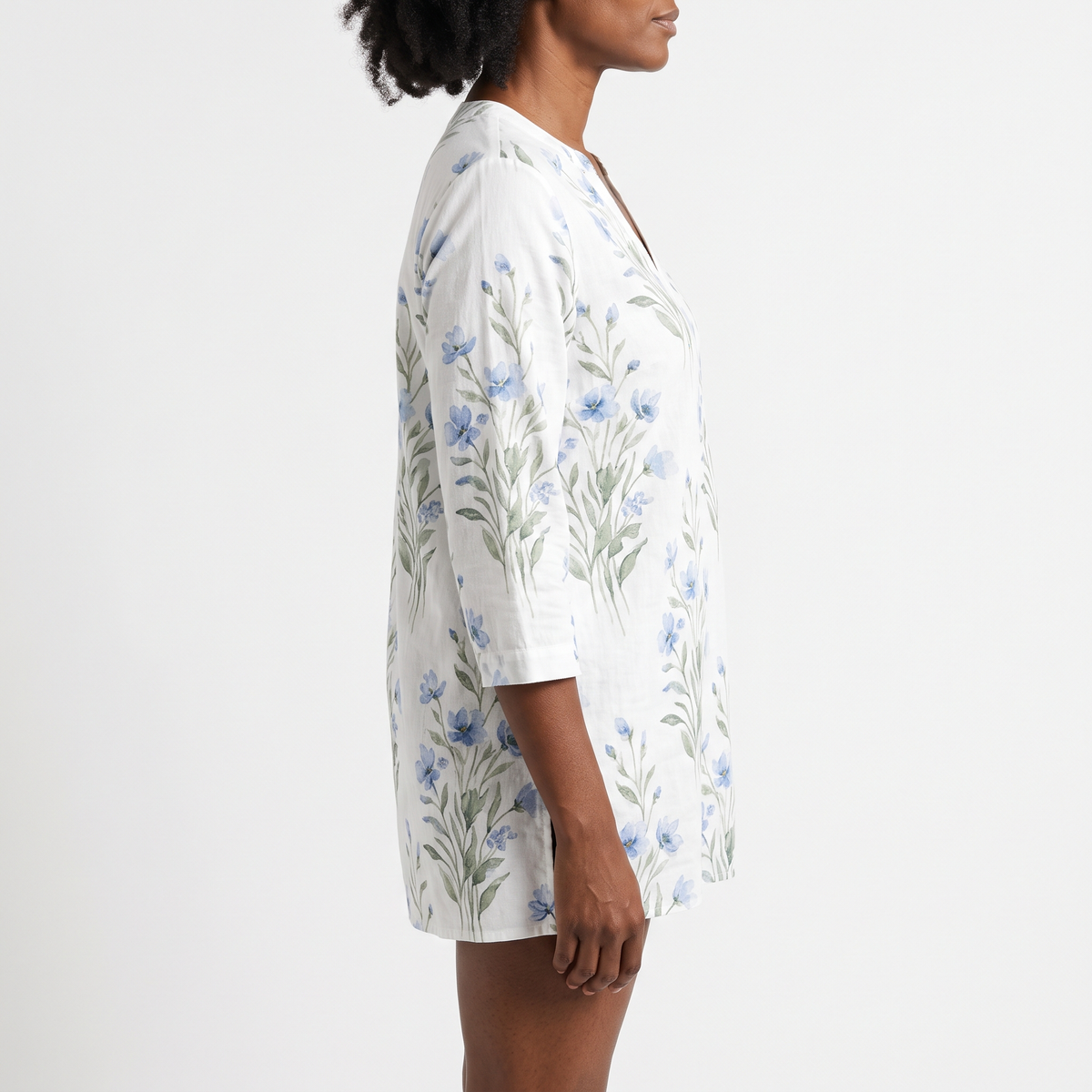 Jeanne | Long Blouse with V-Neck