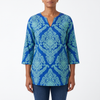 Ines | Long Blouse with V-Neck