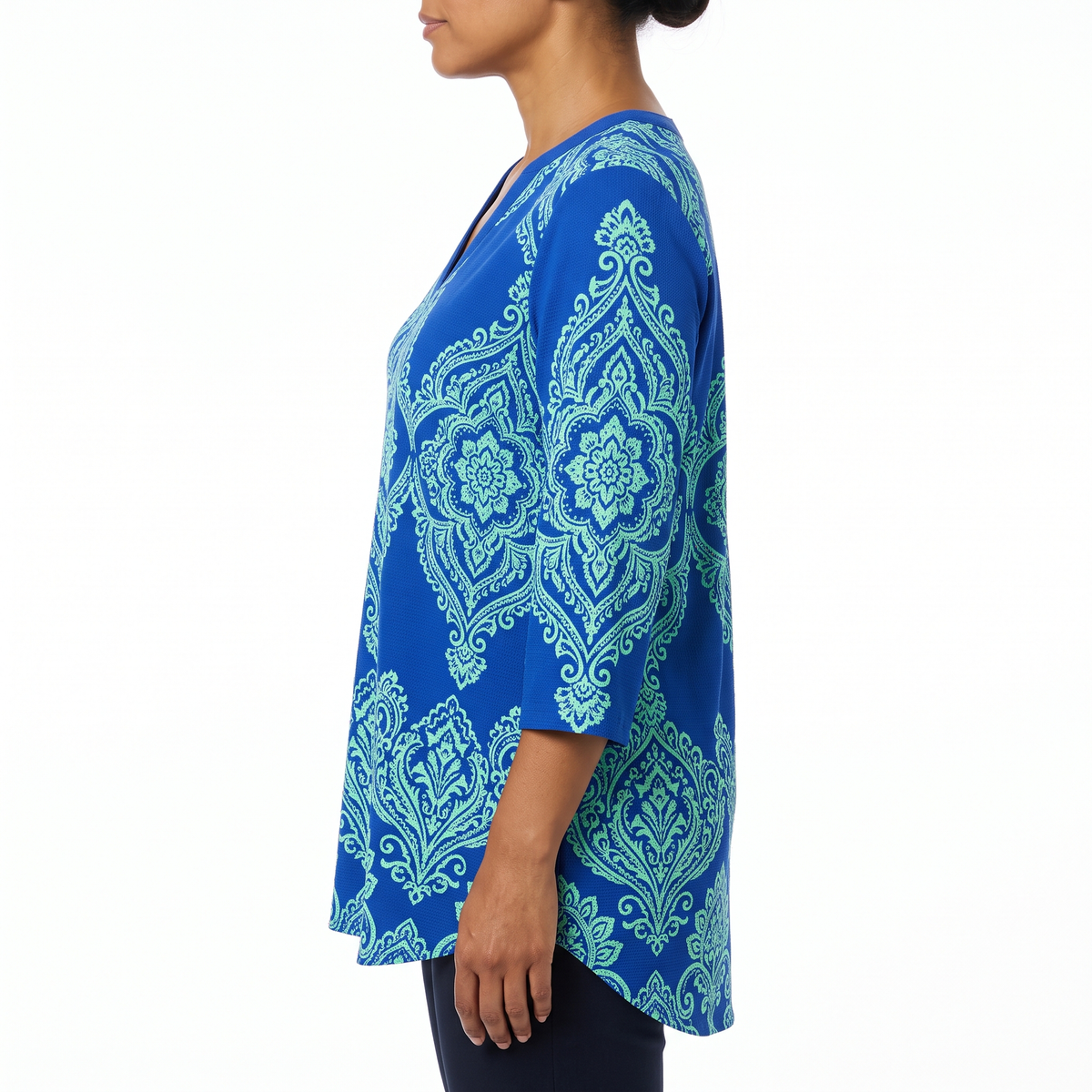 Ines | Long Blouse with V-Neck