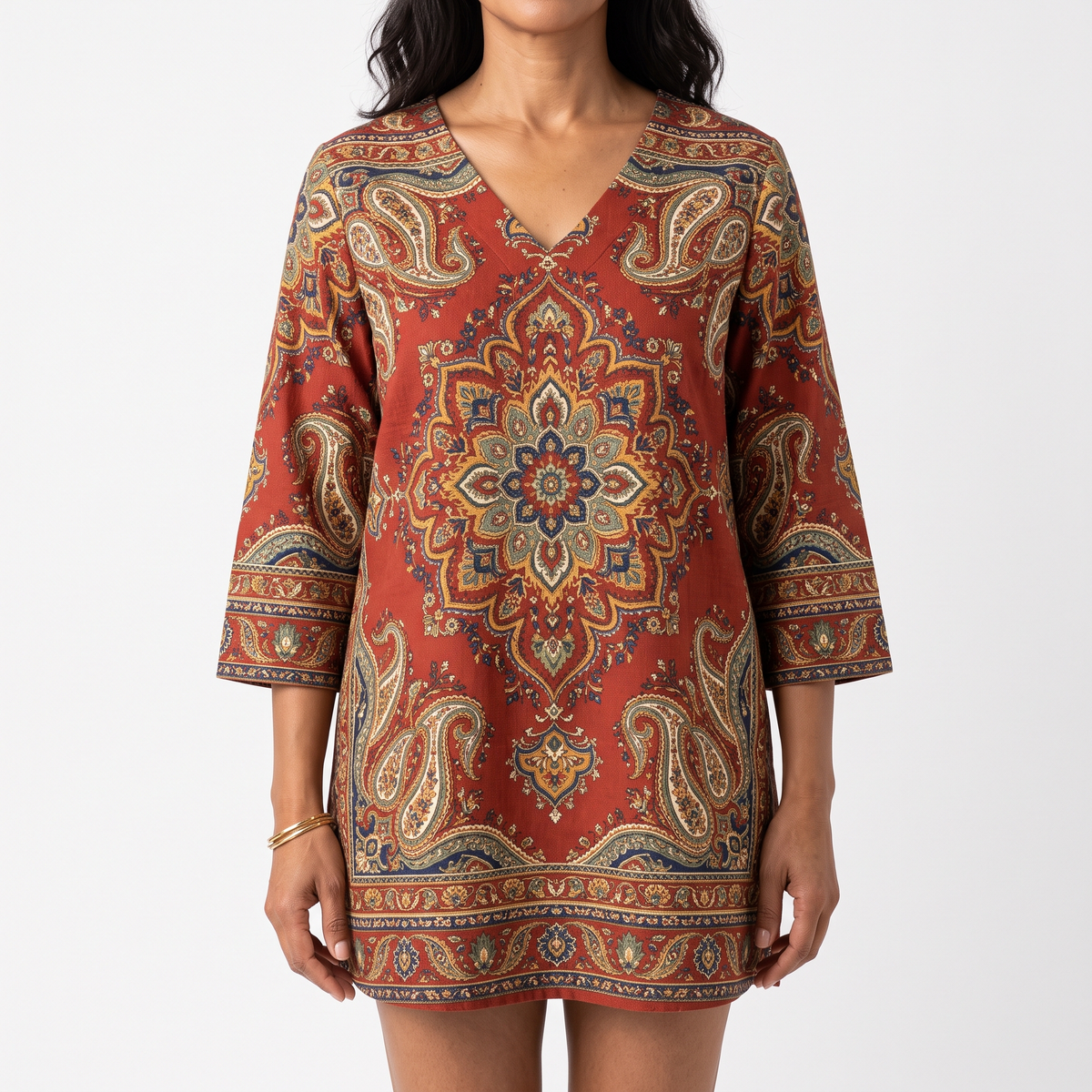 Lea | Long Blouse with V-Neck